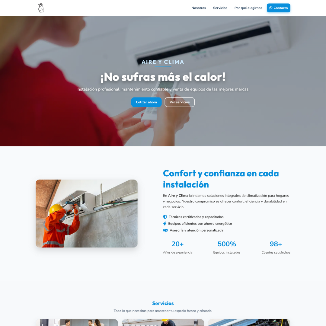 Landing page
