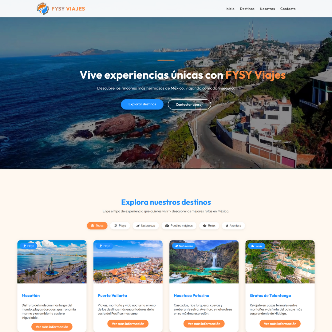 FYSY Viajes - vista previa